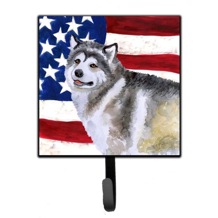 Carolines Treasures Alaskan Malamute Patriotic Leash or Key Holder BB9638SH4